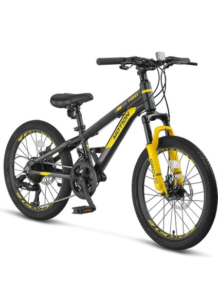 2078 M-2d Motıon Erkek Çocuk Bisikleti 254H V 20 Jant 21 Vites Siyah Sarı
