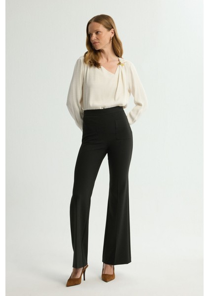 Cep Detaylı Pantolon Siyah 153L9204002