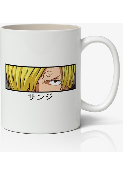 One Piece Anime Sanji Temalı Baskılı Kişiye Özel Kupa Bardak - Sevgiliye Arkadaşa Hediye