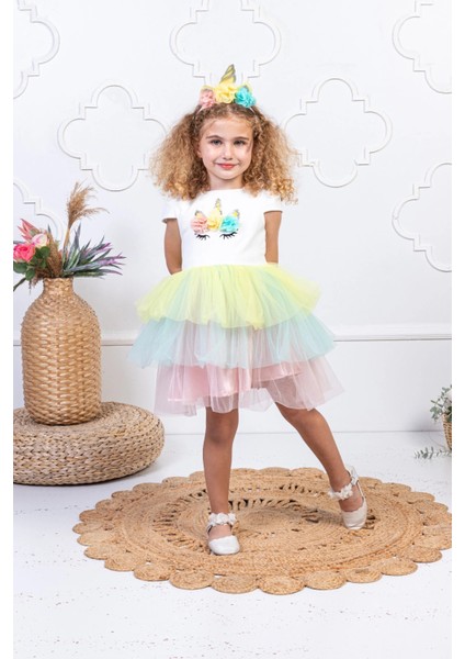 Unicorn Tütülü Elbise