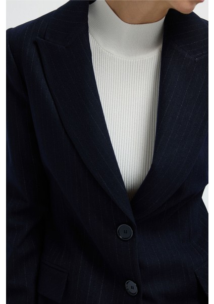 Çizgili Blazer Ceket C.lacivert 11944644001 fiyatları