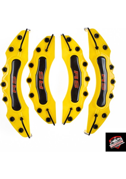Sarı Ford Rs (Kırmızı) 4'lü Kaliper Seti Yapıştırma Logolu