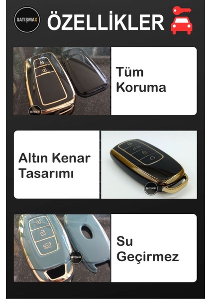 Volkswagen Passat B8 Skoda Arteon Smart Siyah- Gold Nano Kumanda Kabı 1.kalite fırsatları