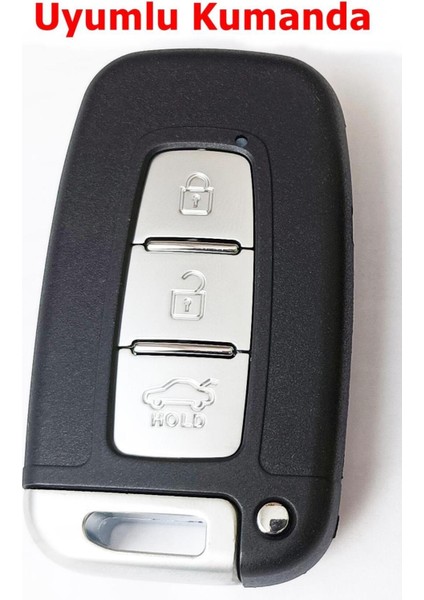 Hyundai IX35 Santa Fe Sonata Elantra Smart Kumanda Kılıfı Oto Anahtarlık 3 Tuşlu Gri Renk fırsatları