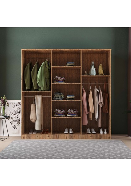 Soho 6 Kapaklı Eko Gardırop - Mdf Kapak modelleri