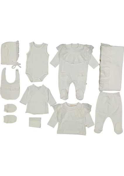6120P Kız Bebek Roba Brode Kutulu 10'lu Hastane Çıkış Seti fiyatları