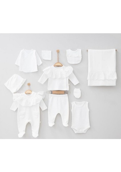 6120P Kız Bebek Roba Brode Kutulu 10'lu Hastane Çıkış Seti modelleri