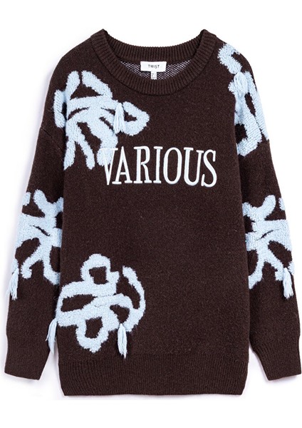 SLOGAN NAKIŞLI KAZAK TW6250050258074 indirimleri