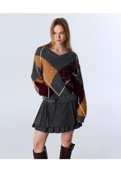 PAYETLİ BAKLAVA DESEN KAZAK TW6250050436036 fiyatları