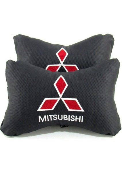 Mitsubishi Deri Boyun Yastığı 2 Li Deri