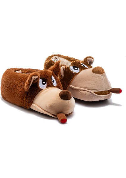 Spike Erkek Hayvanlı Panduf Kahverengi 41/46