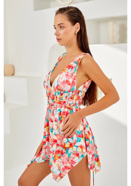 Lapieno 4119 Kadın V Yaka Elbise Mayo fırsatları