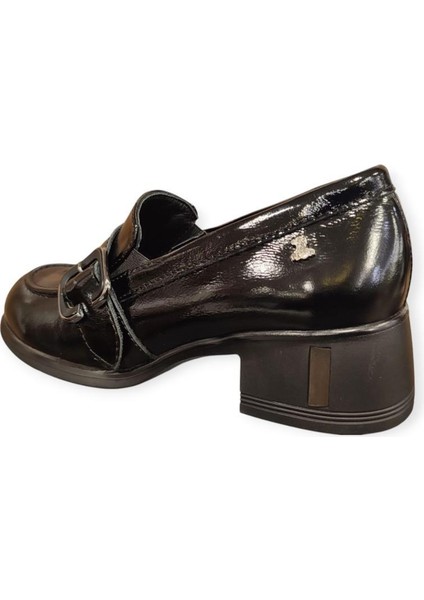 2555006K Topuklu Tokalı Loafer Deri Kadın Ayakkabı fırsatları