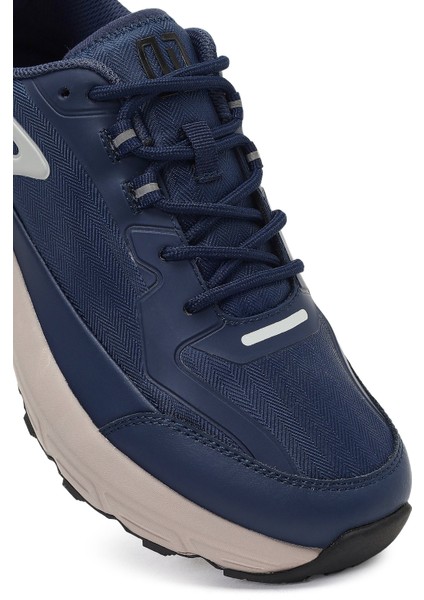Studio Erkek Lacivert Bağcıklı Kalın Tabanlı Sneaker 25WFD780014