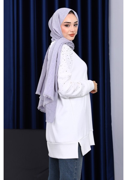 Ekru Taş Detaylı Modal Tunik fırsatları