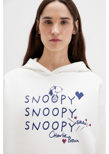 Snoopy Baskılı Ekru Sweatshirt 1S10470-80194 fiyatları