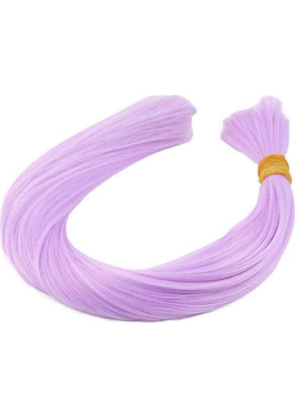 Açık Lila Renkli Sentetik Boğum Saç / 1kg