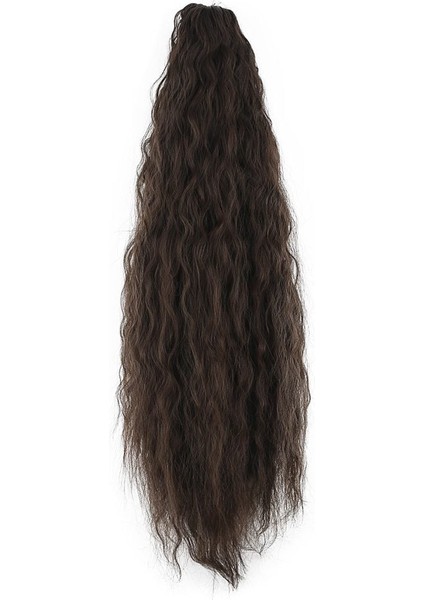 Tokalı Kabarık Dalgalı At Kuyruğu / Açık Kahve modelleri