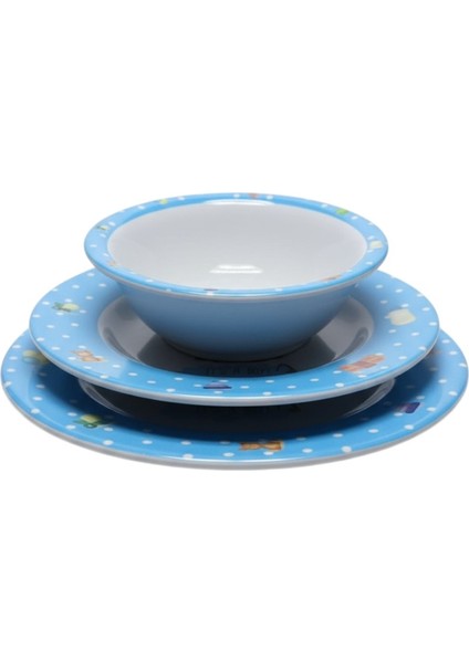 Fıtıfıtıbebe Desenli Çocuk Mavi Yemek Tabağı Seti -Mama Yemek Tabağı-Ek Gıda Tabağı fiyatları