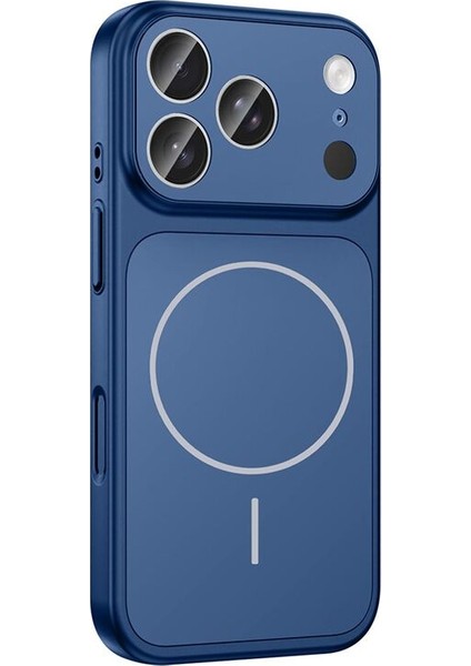 Apple iPhone 17 Pro Uyumlu Kılıf Zebana Titanmag Colorshield Kılıf (Kablosuz Şarj) Mavi fiyatları