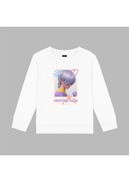 Mystery Saja Demon Hunters Iblis Avcıları 3 Iplik Bisiklet Yaka Sweatshirt