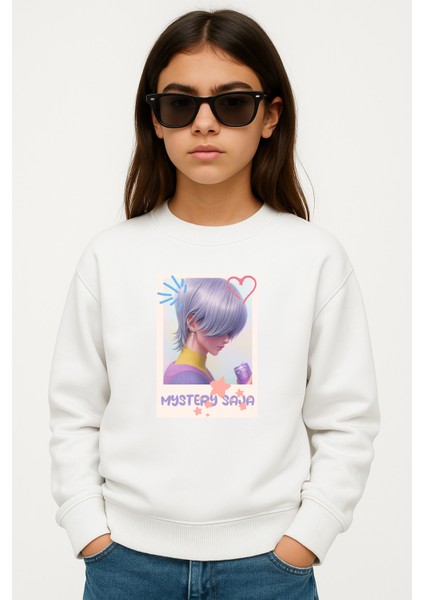 Mystery Saja Demon Hunters Iblis Avcıları 3 Iplik Bisiklet Yaka Sweatshirt fiyatları