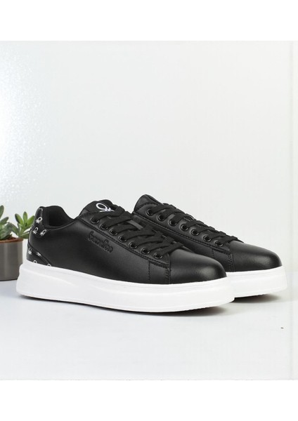 12098 Siyah Tam Ortopedik Sneaker Günlük Kadın Spor Ayakkabı