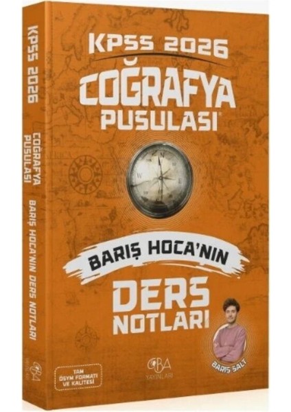 2026 Kpss Coğrafya Pusulası Ders Notları Cba Yayınları