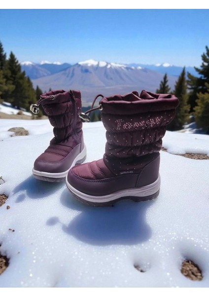 Çocuk Içi Kürklü Taşlı Su Geçirmez Kar Bot fiyatları