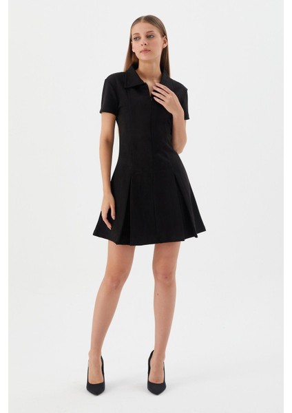 Süet Mini Elbise Sıyah fiyatları