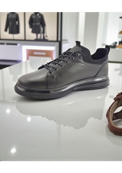 Surrey Siyah Hakiki Deri Tam Ortopedik Casual Günlük Erkek Ayakkabı modelleri
