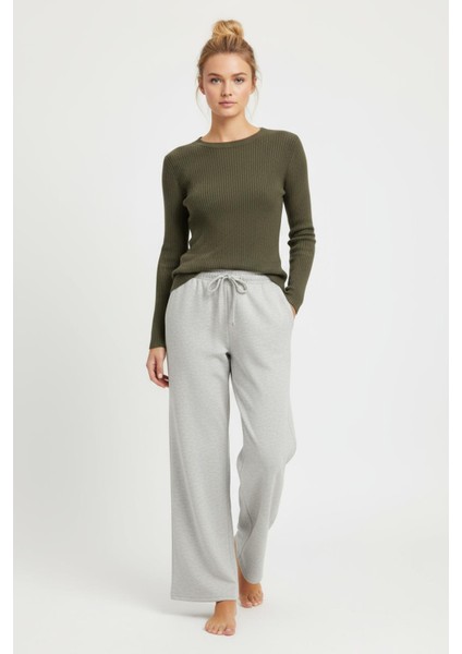 9214M Palazzo Eşofman Gri