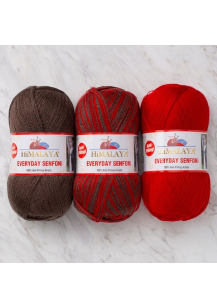 Everyday Senfoni Örgü Iplik Seti - 3'lü PAKET-71023