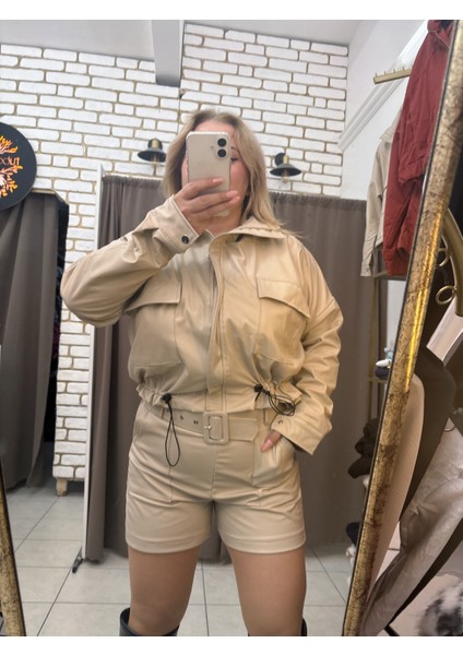 Kemerli Deri Şort fiyatları