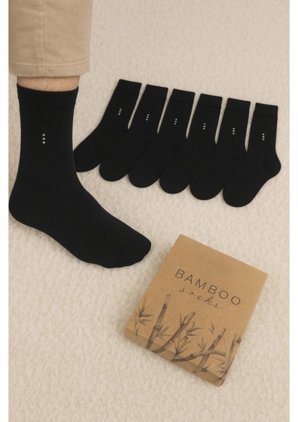 6 Adet Kutulu Erkek Bambu Soket Çorap LL.BR2278.001