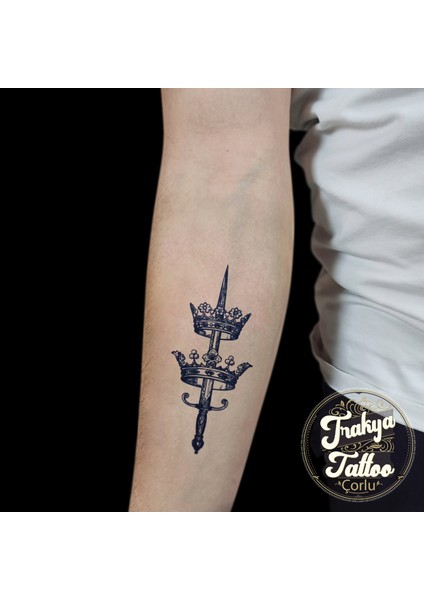 Yarı Kalıcı Dövme Kılıç Tac Geçici Dövme fiyatları