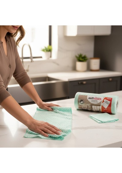 Softtex 33 Yaprak Kopar Kullan Rulo Hassas Temizlik Bezi 27X30CM 5'li fiyatları
