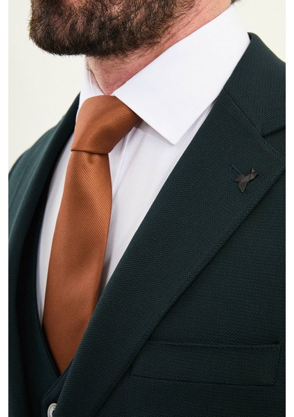 Dokulu Slim Fit Mono Yaka Erkek Takım Elbise fiyatları