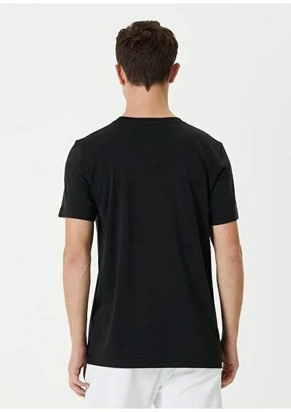 Unisex Basic Bisiklet Yaka Regular T-Shirt - Siyah fiyatları