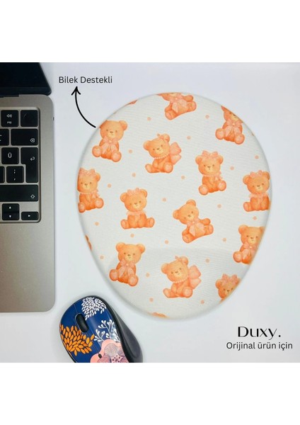 Ayıcık Desenli Bilek Destekli Mouse Pad, Kaymaz Taban, Ev Ofis ve Oyun Için Rahat ve Yumuşak fiyatları