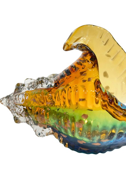 Mavi Amber Büyük Cam Deniz Kabuğu fırsatları