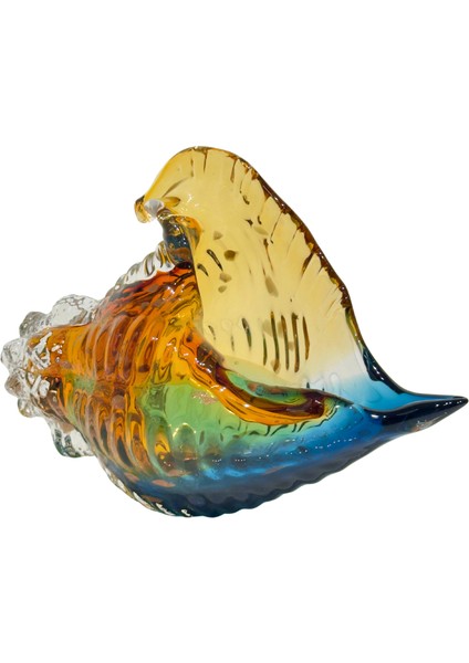 Mavi Amber Büyük Cam Deniz Kabuğu indirimleri