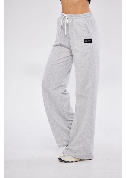 Iki Iplik Bol Paça Eşofman Pantalon - Gri -Vlmr indirimleri