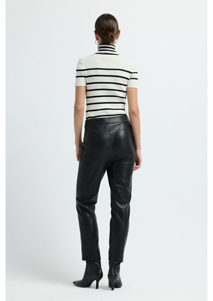 Deri Pantolon Siyah 15344439002