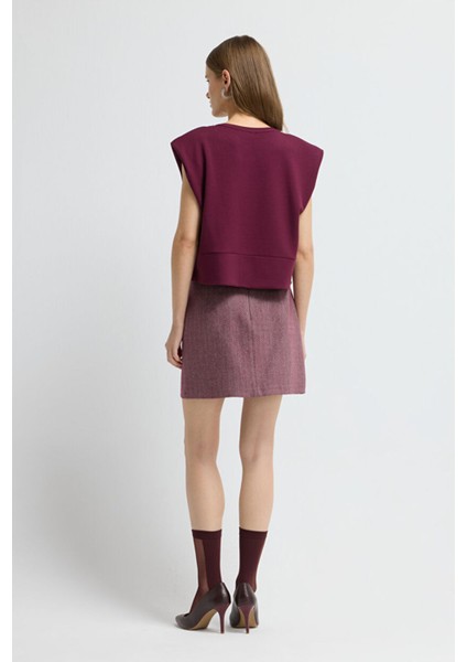 Yakası Taşlı Kolsuz Bluz Murdum 11546059000 indirimleri