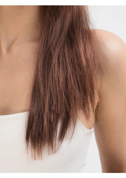 Kahve Renk Uzun Düz Parti Peruğu - Uzun Kahverengi Peruk (5332) modelleri