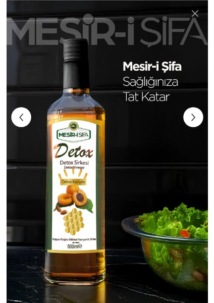 Kayısı Pulplu Detox Sirkesi 500 ml fiyatları