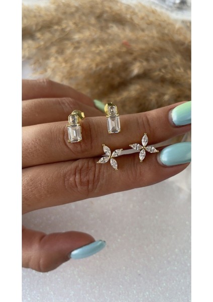 Minimalist Dikdörtgen Kare Küpe fiyatları