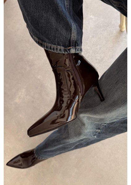 Sonia Kahverengi Hakiki Deri Bot