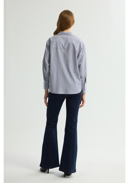 Çizgili Gömlek C.lacivert 130L9723000 indirimleri